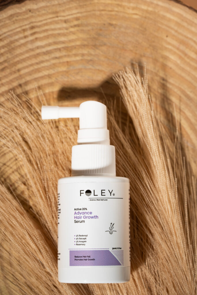 product shot of Foley's advance Hair Growth Serum
